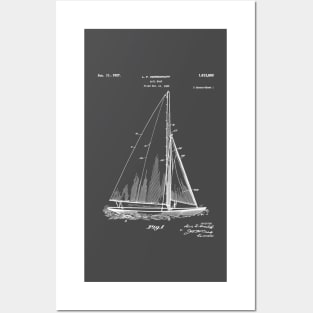 Sailboat Patent - Yacht Art - Antique Posters and Art